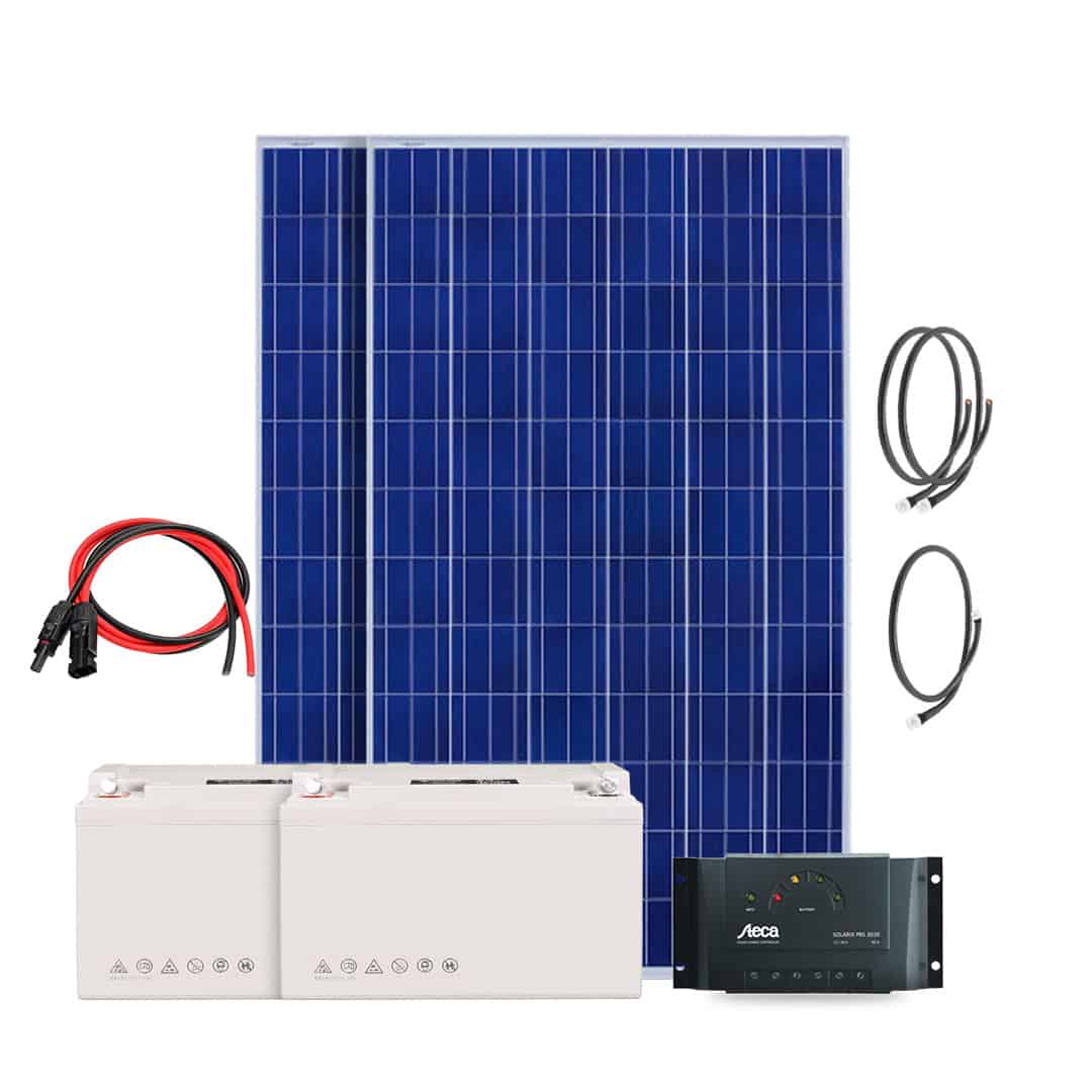 Kit solaire Autonome – 560Wc/ 24V/ 2.400Wh Stockés