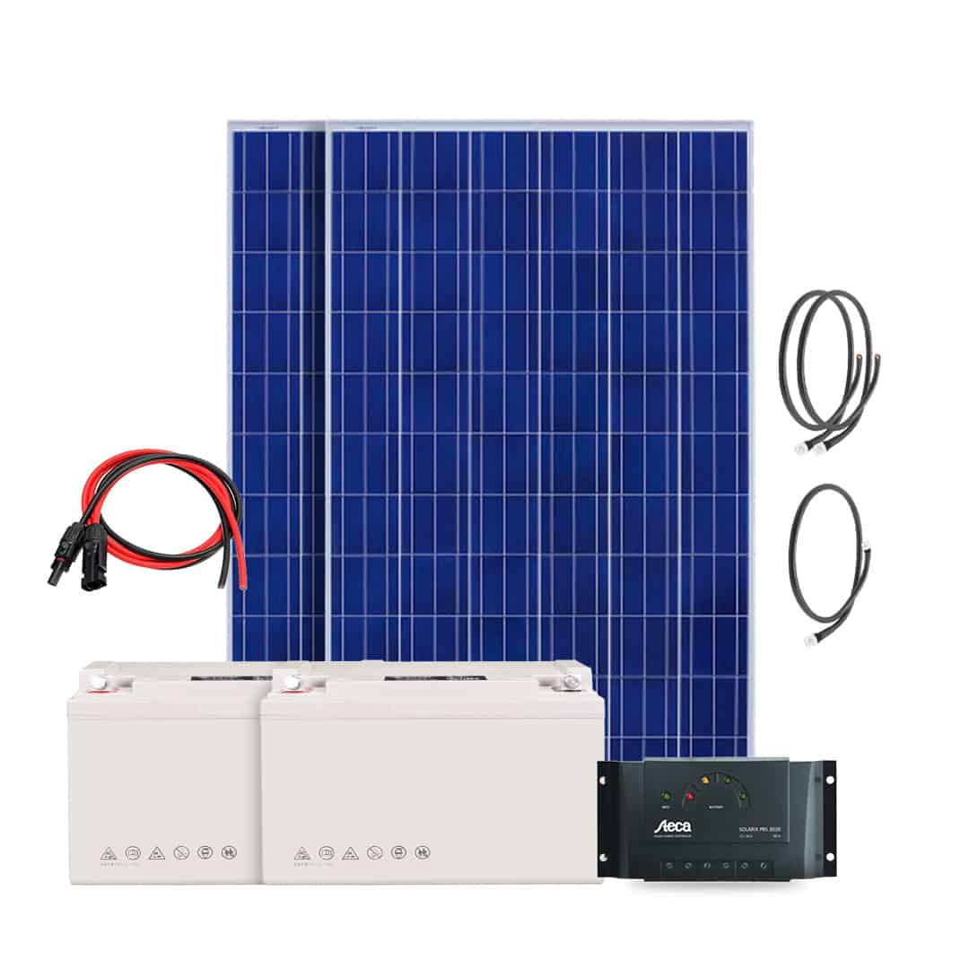 Kit solaire Autonome – 560Wc/ 24V/ 3.600Wh Stockés