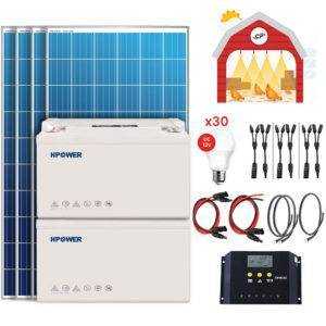 Kit solaire hangar poulet  CP TECH MAROC