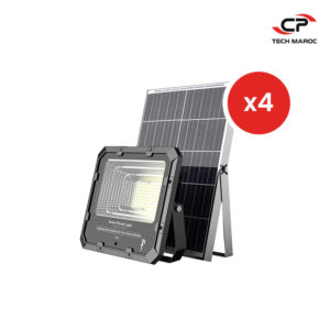 4 x Projecteur solaire Land Light IP 66 – Mono – 1.200 Lumen (200W)