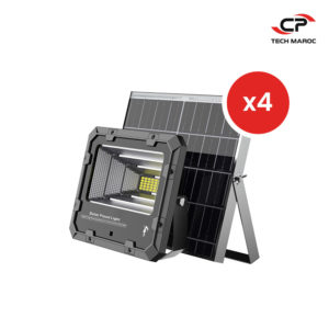 4 x Projecteur solaire Land Light IP 66 – Mono – 600 Lumen (100W)