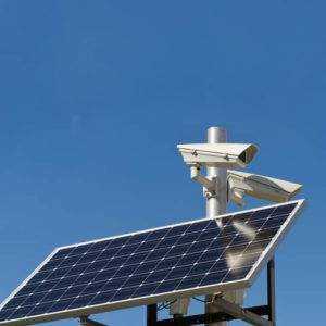 Kit caméra de surveillance solaire fixe