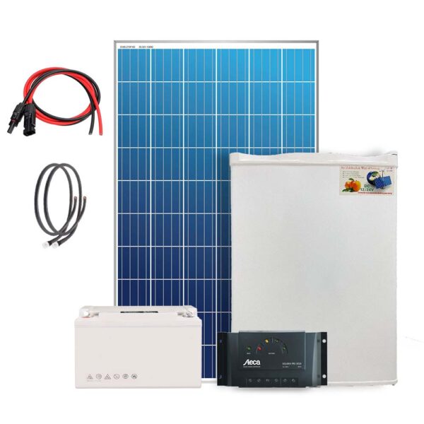 Kit solaire réfrigérateur dc- 12/24V- 280Wc- 70litres à faible consommation