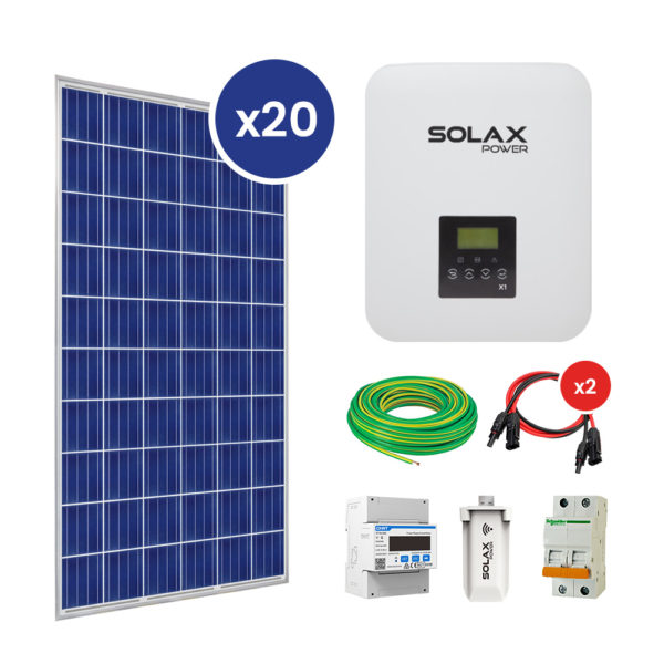 Kit Solaire Raccord Au R Seau Triphas V Onduleur Solax Kw Cp Tech Maroc