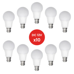 10 X Ampoule B22 LED 6W DC 12V